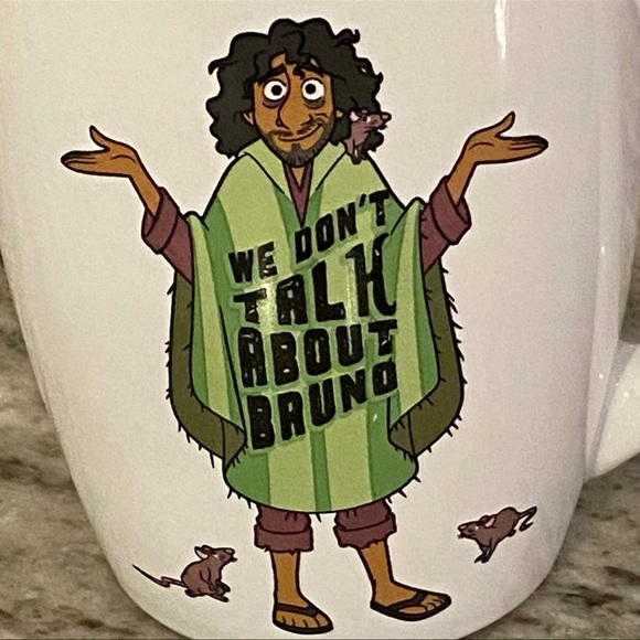 ****SOLD****Disney Encanto “We Don’t Talk about Bruno” graphic ceramic mug - Picture 2 of 5